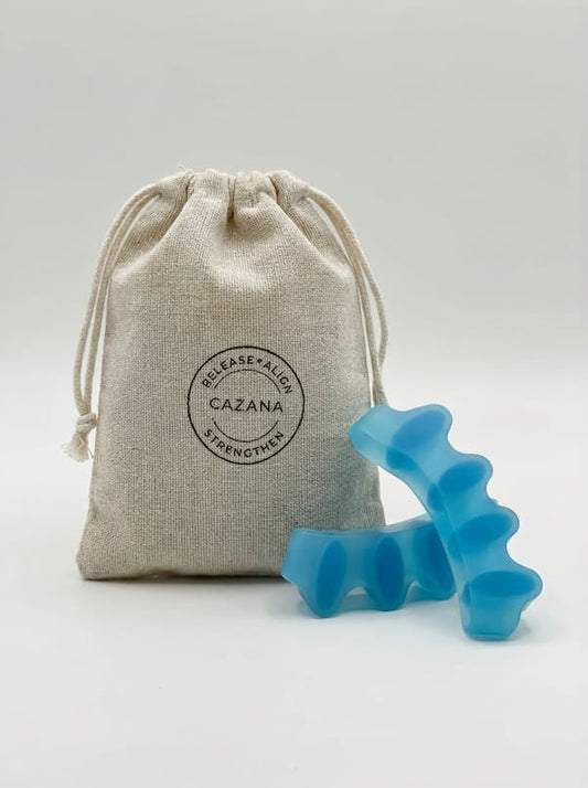 toe separators blue silicone starter kit with bag