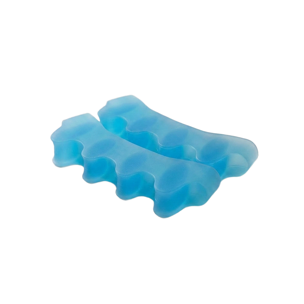 Blue Toe Spacers part of the Cazana foot reset system